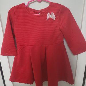 Red long sleeve dress